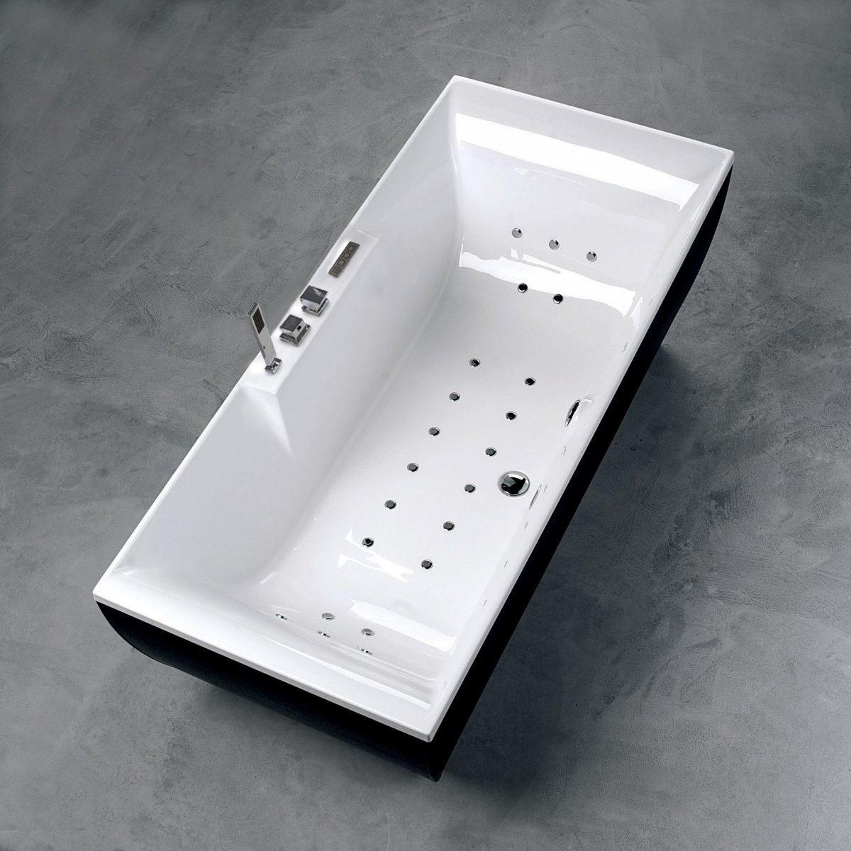 ΜΜΕ006 Free-standing bathtub hydrospa rectangular with ...